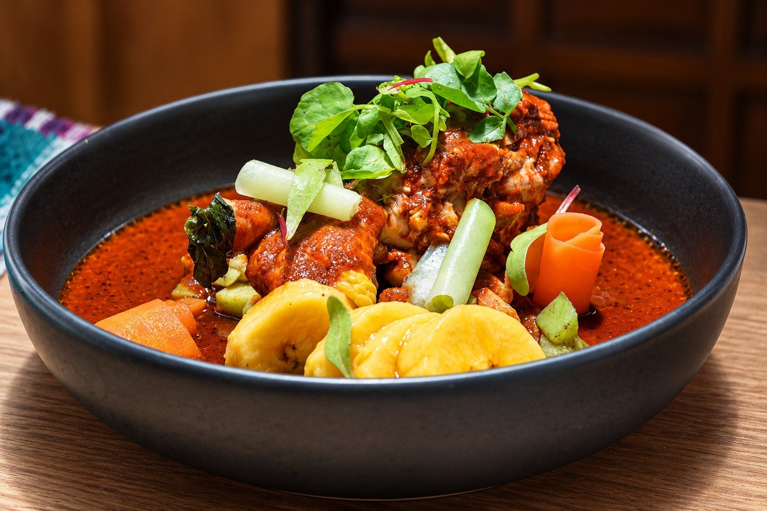 Platillo de cocina mexicana contemporánea de Mahis